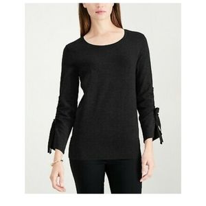 NWT Alfani Black Bow Sleeve Sweater - XL